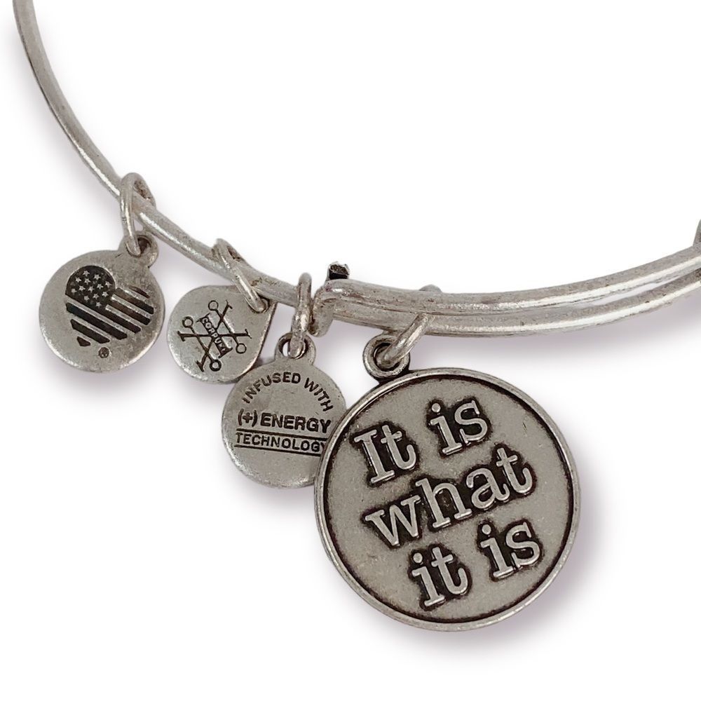 Alex And Ani It Is What It Is Bangle Boho Adjusta… - image 3